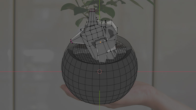 Blender2.9で観葉植物のガジュマルを制作