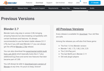 ダウンロードできるデータの一覧ページに移動します