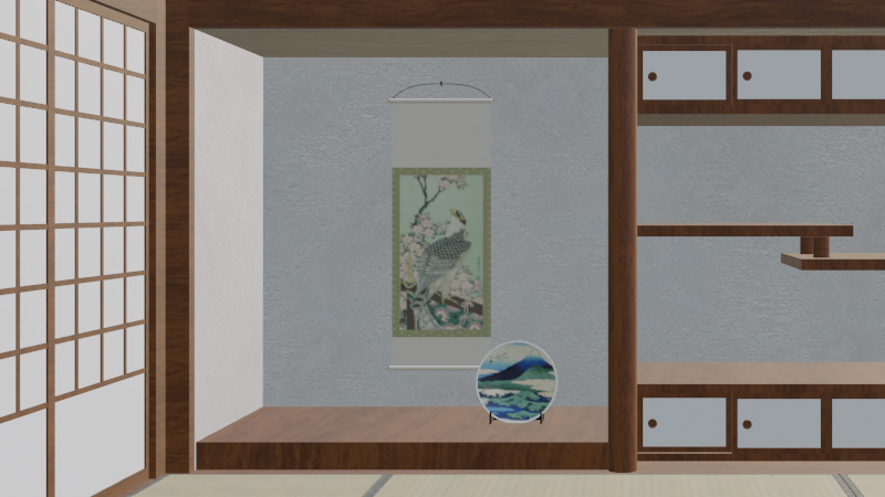 Blender3.3で掛け軸を制作