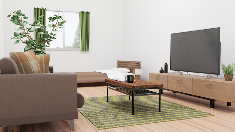 Blenderでベッドを制作