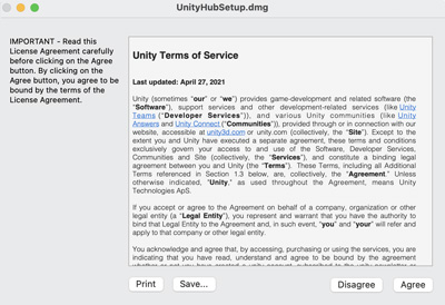 Unity Hubをインストールします