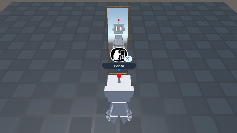 clusterのワールドの鏡を制作