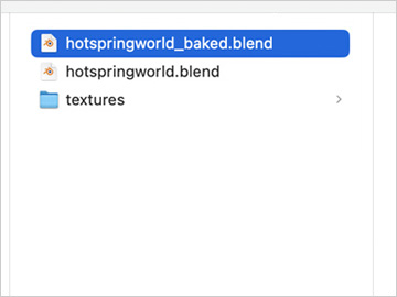 モディファイアーは適用すると元に戻せないため、後で修正できるようにモディファイアーの設定を残したファイルを残しておきます