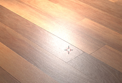 ノーマルマップを設定した床