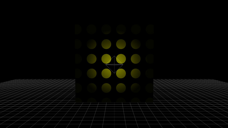 RawShaderMaterialにライトを設定